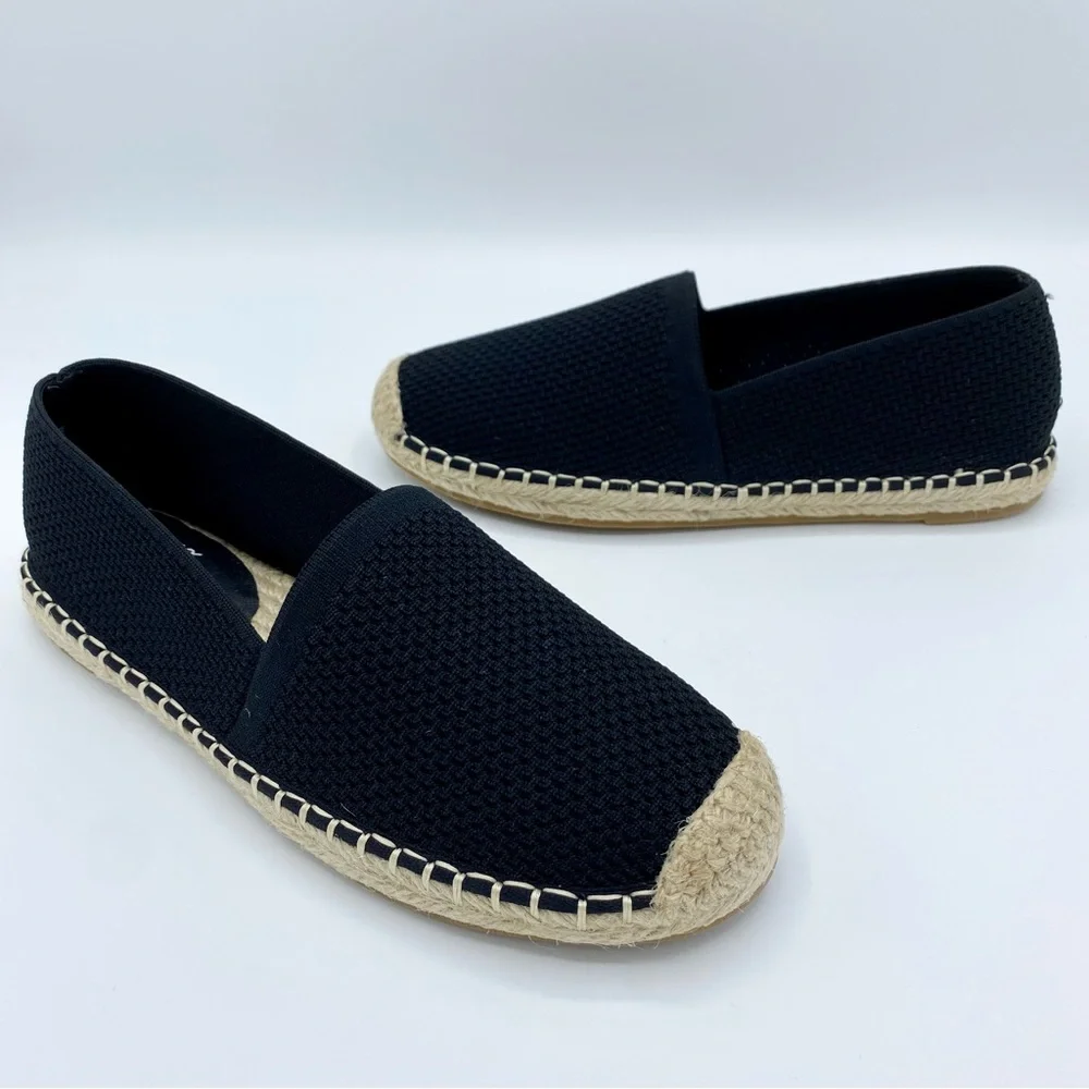 Eileen Fisher Black Live Knit Espadrille Size 5.5